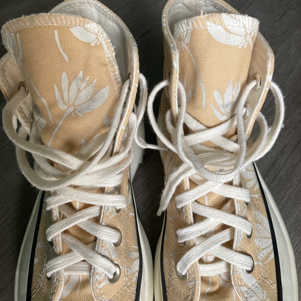 Converse Women’s Platform Canvas Run Star Hike Summer Spirit Floral High-Tops - Picture 10 of 15